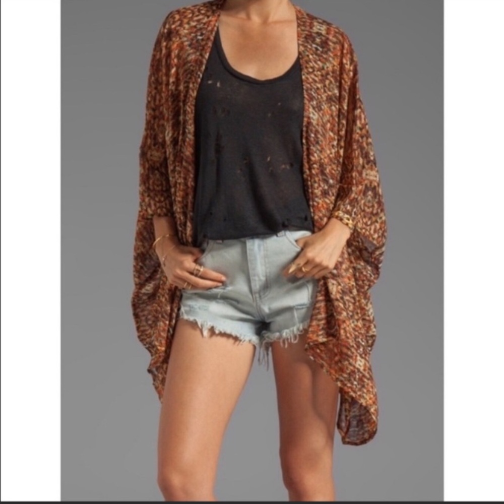 RVCA Kimono style top